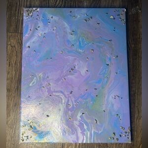 Galaxy marble painting